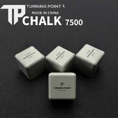 tp巧克粉7500TurningPoint职业中式黑八斯诺克干性九球杆台球枪粉