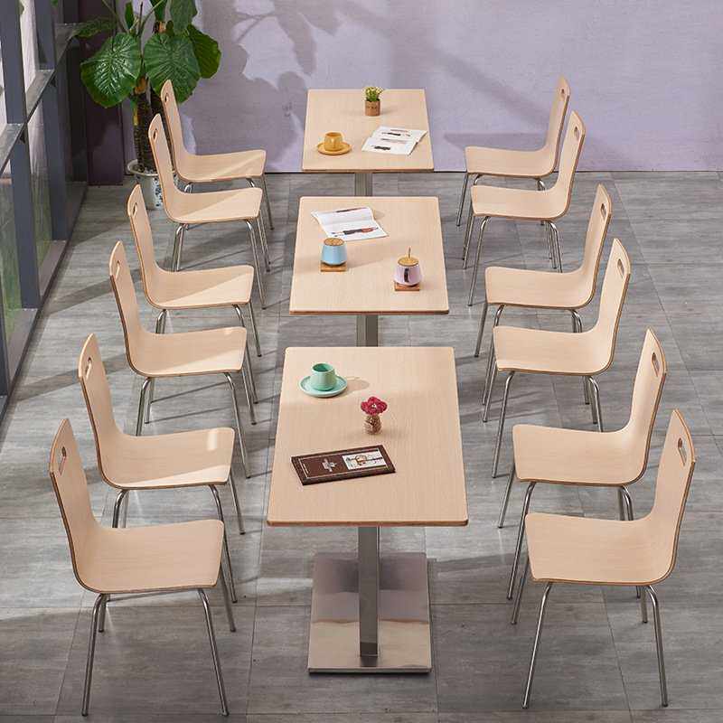三朗家具a奶茶店餐桌椅组合商用甜品餐饮歺台凳成套快餐咖啡厅餐
