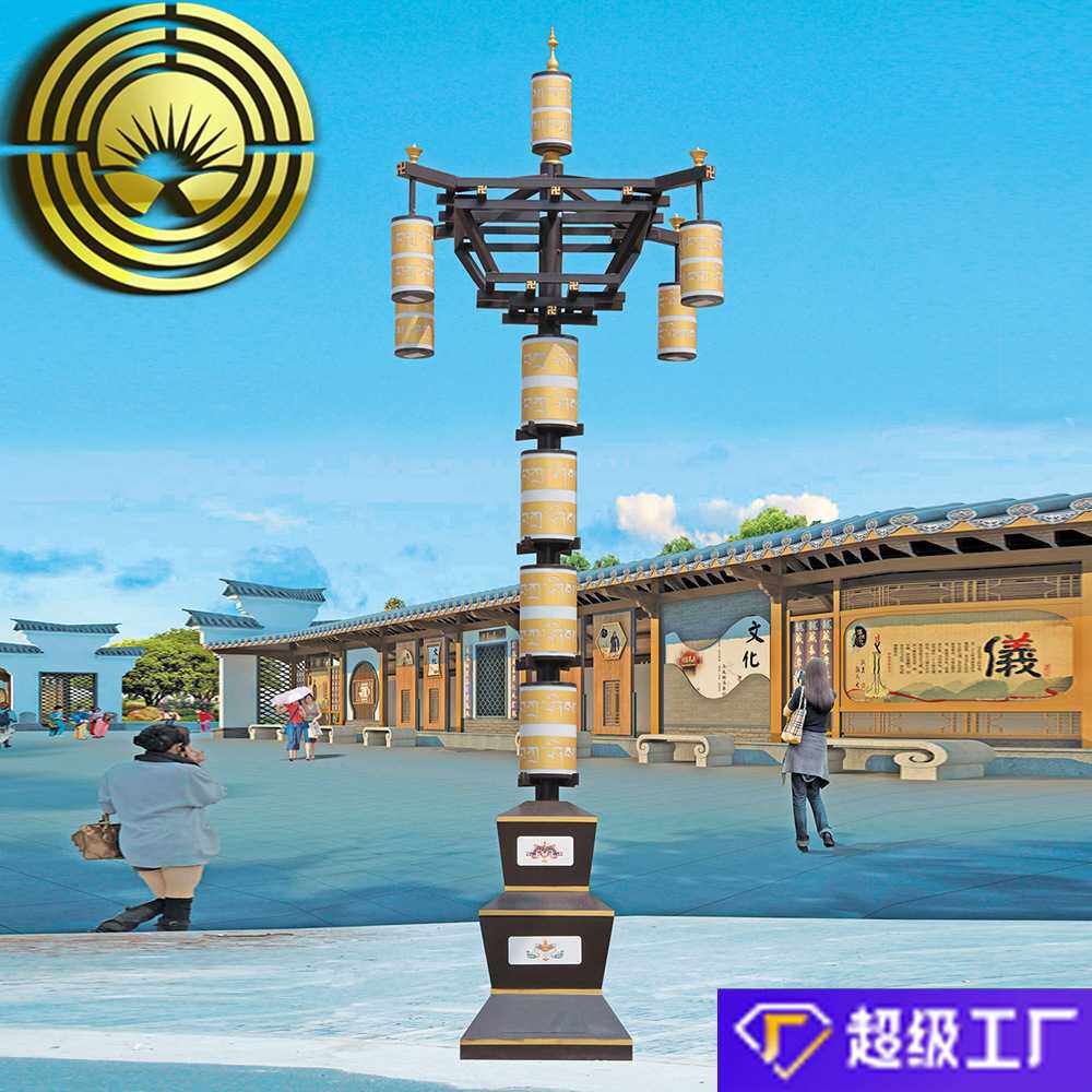 文旅景观灯绚烂之花户外大型灯光节幻彩空中花园造型灯节日装饰灯