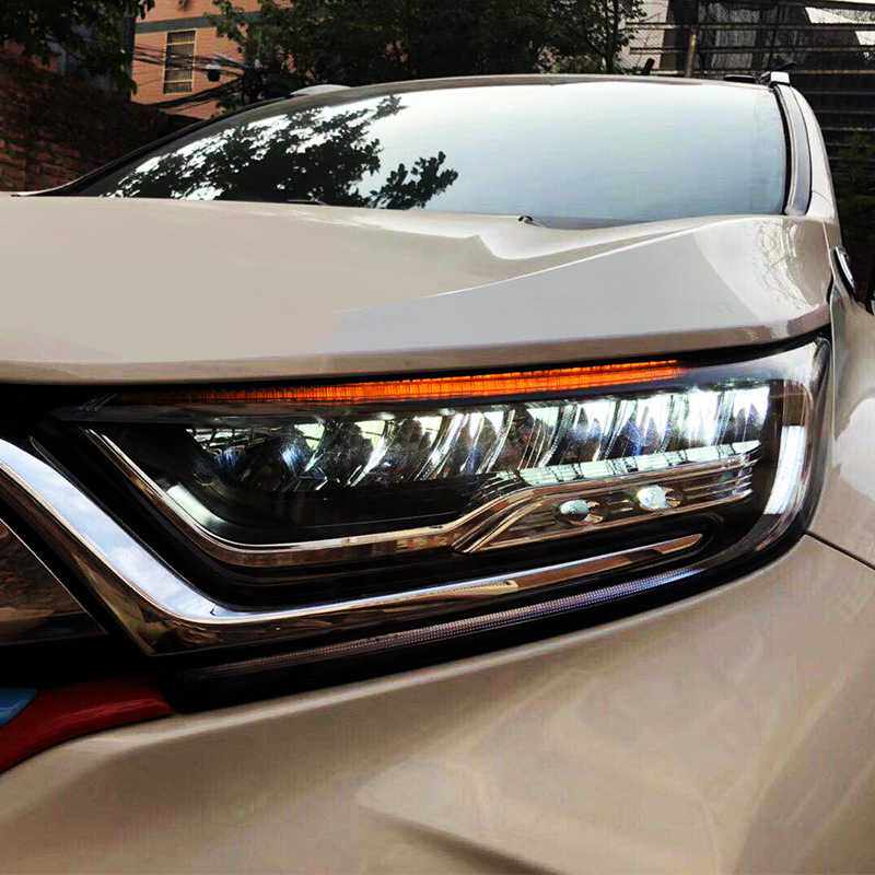 适用于龙鼎专用于新CRV全LED大灯17-18款改装日行灯透镜L