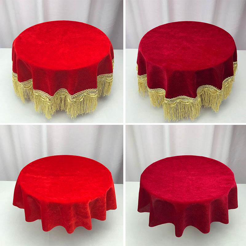 剪裁套装托 托盘红布颁奖礼物仪开 业庆典活动盖布大红色金丝绒托