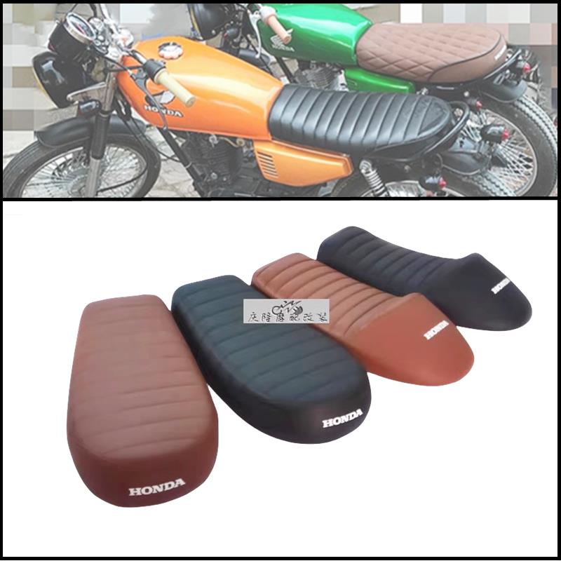 CG125摩托车复古座垫 毛毛虫平面款 驼峰坐垫 52短版复古cafe改装