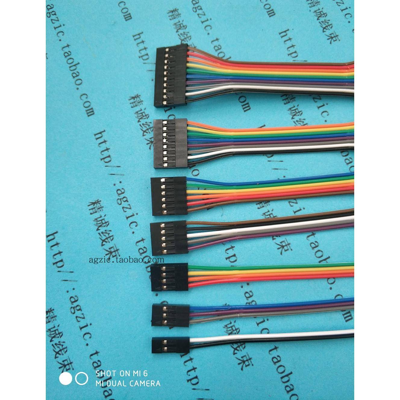 2.54MM杜邦线单双头2p3p4P5p6p7p8p10p12p16p20p胶壳10cm20cm30cm