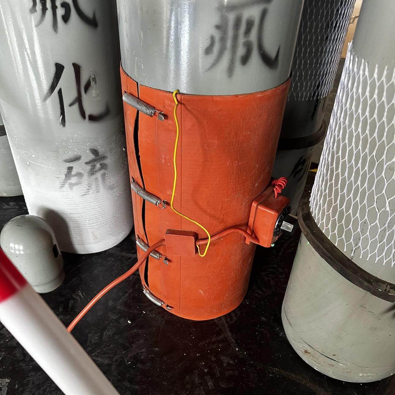 六氟化硫钢瓶加热带40L氧气罐加热带油桶加热带液化气瓶加热