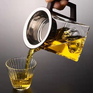 木把观山公道杯家用办公室山峰造型分茶K器透明玻璃功夫茶具均杯