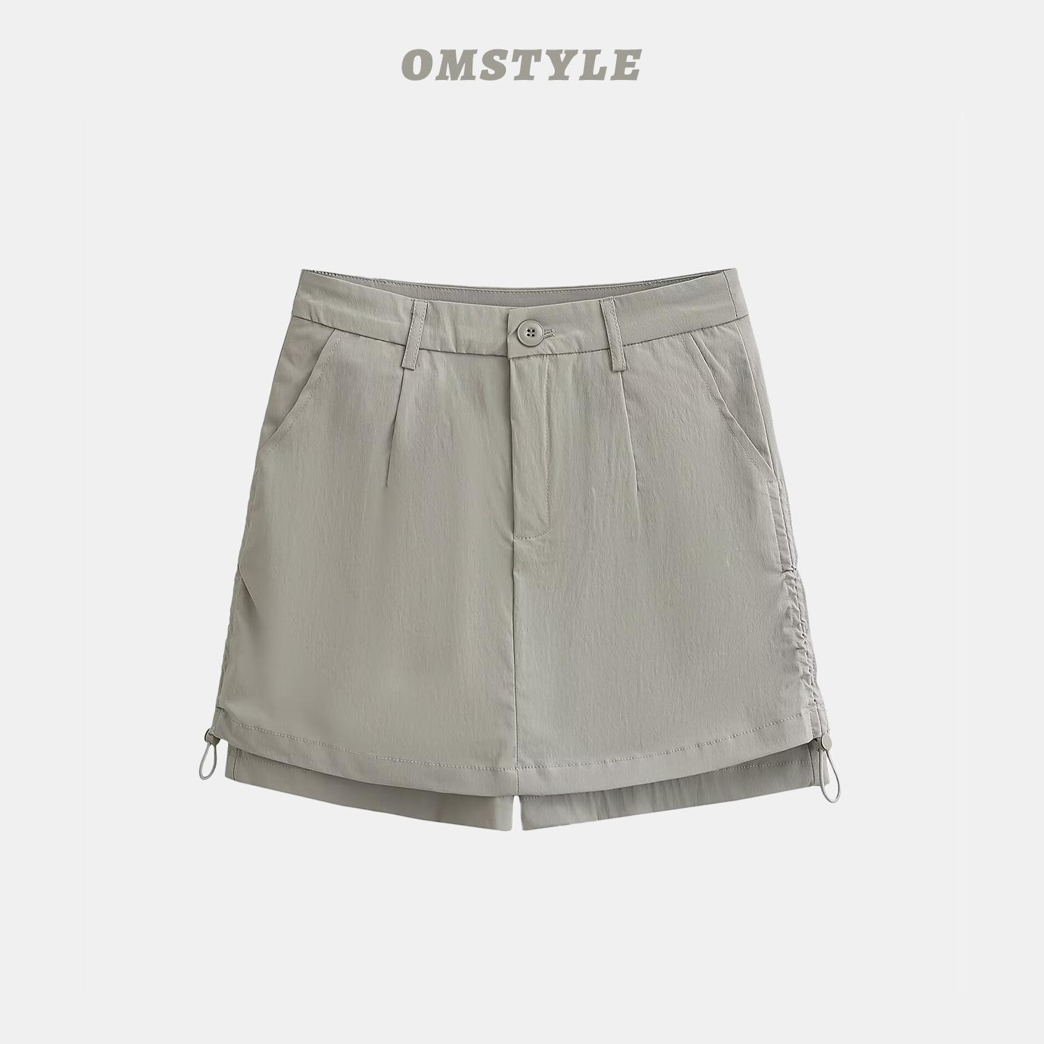 A字百搭简约工装半身裙裤裙夏季