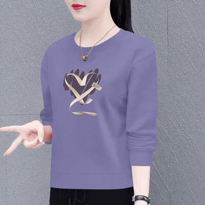 春秋纯棉长袖慵懒风套头卫衣