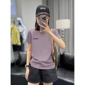 新款 百搭宽松显瘦基础款 纯棉短袖 通勤韩版 上衣 印花T恤女时尚 夏季