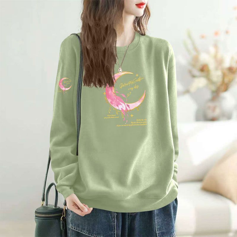 秋冬款纯棉女士长袖卫衣