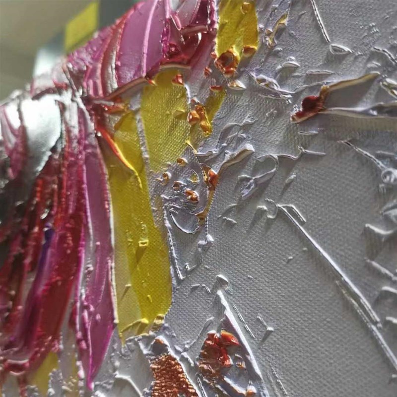 3D打印立体油画肌理浮雕画UV喷绘油画布定制画芯墙纸壁画软装饰画