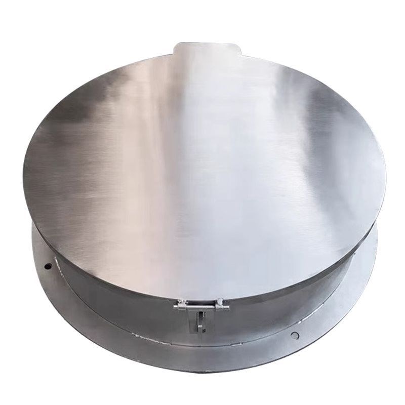 不锈钢防盗带锁井盖圆形方形雨水污水井装饰窨井盖家用排水沟盖板