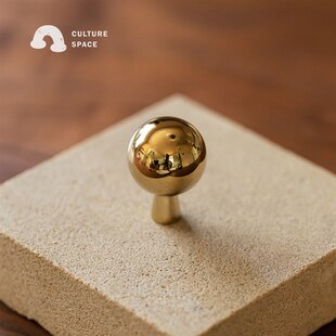 造就工间 复古简约拉手 铜制极简气球型柜门抽屉衣柜把手橱柜