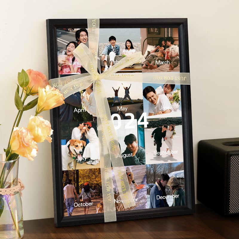 情侣纪念意义礼物一周年相框照片定制diy情人节送男女朋友高级感