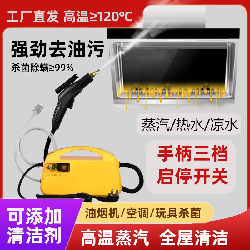 高温高压蒸汽清洁机洗车一体机家用空调厨房油烟机蒸汽清洗机消毒