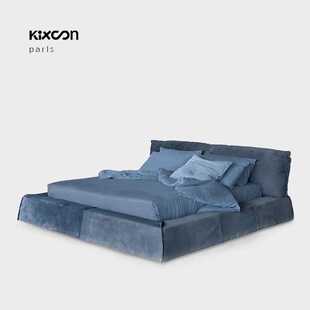 PARLS巴黎床意式极简主卧大床现代轻奢高级感落地真皮床