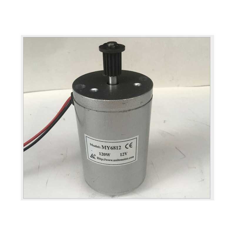 MY6812-120W12V尤奈特有刷电机 电动滑板车电机 同步轮 150W12V