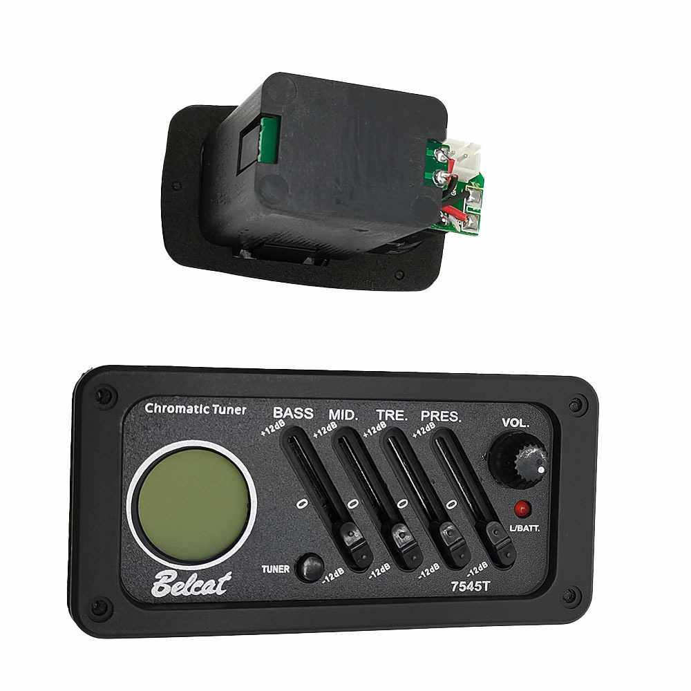 EQ-7545T四段民谣古典木吉他拾音器带液晶调频音木吉他拾音器