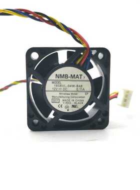 4CM静音风扇 1608VL-04W-B46 原装NMB 4020 12V 0.11A 4线PWM风扇