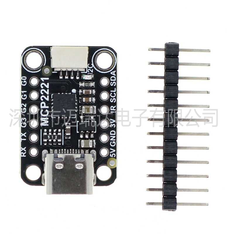 MCP2221A  USB 转 GPIO ADC I2C 兼容 STEMMA QT/Qwiic图片
