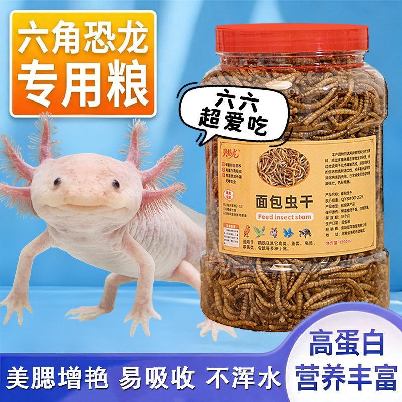 六角恐龙专用高蛋白虫干鱼粮饲料