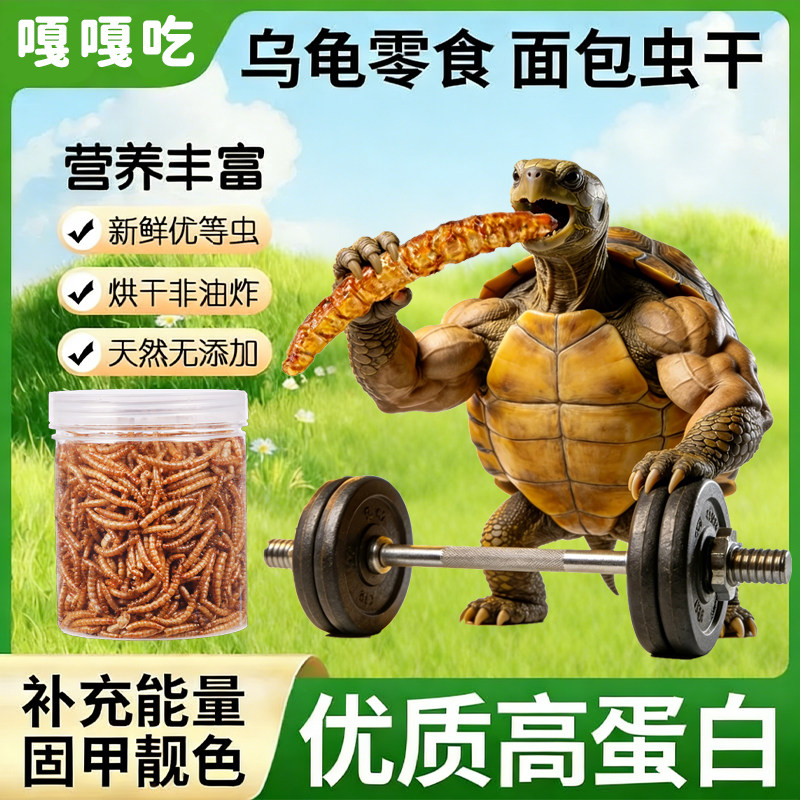 乌龟饲料面包虫干虫干营养丰富高蛋白中华龟草龟墨龟巴西龟专用粮