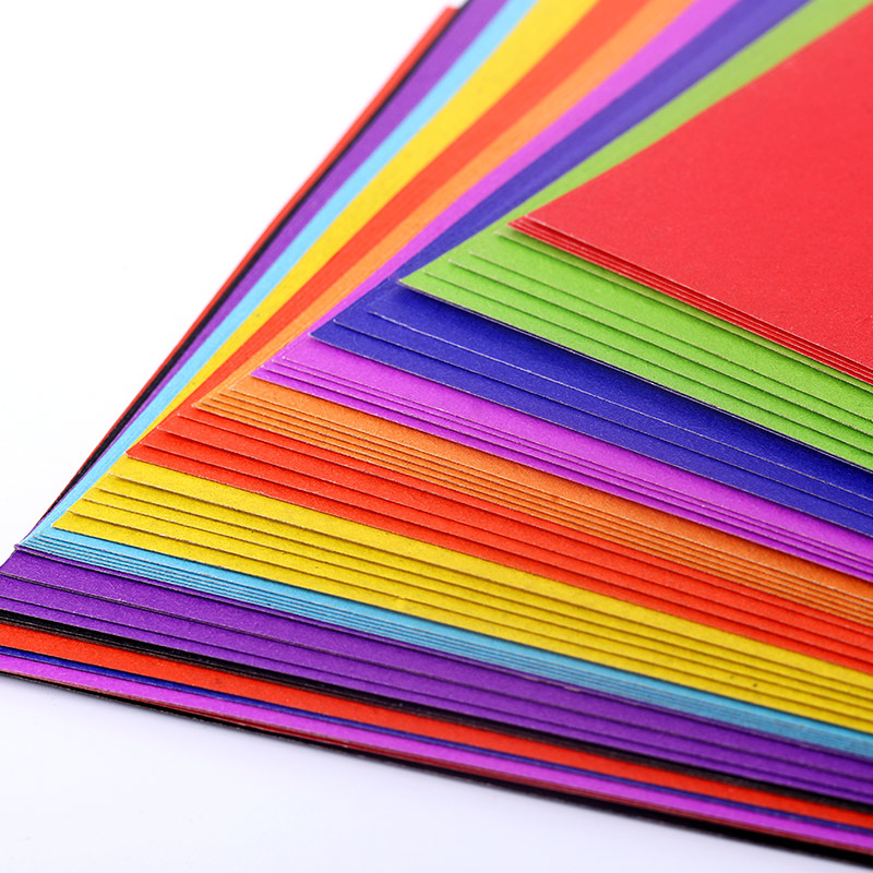 A3彩色卡纸厚手工学生儿童硬卡纸大张幼儿园大卡纸硬纸超大红色绿