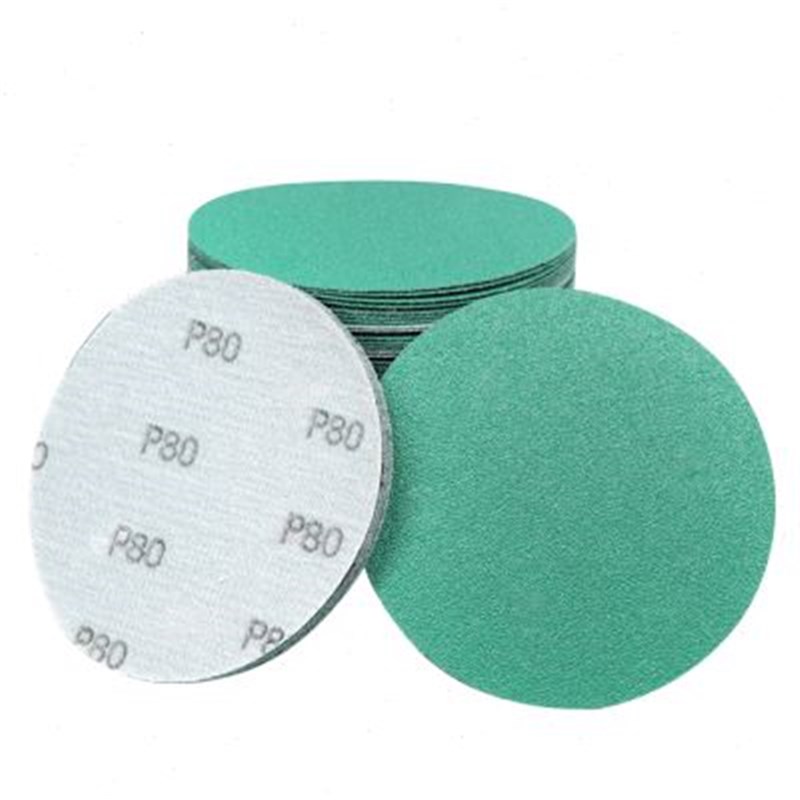 厂促植绒砂纸片5寸抛光沙皮2000目沙纸打磨工具气磨V机60拉绒圆品
