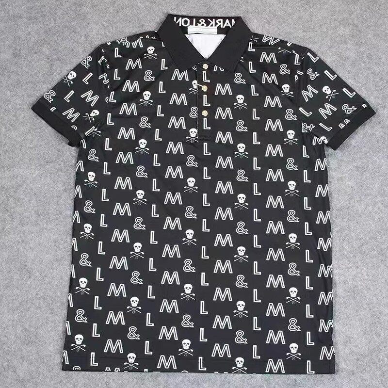 26ss韩G/骷髅高尔夫球服POLO衫时尚简约运动休闲透气短袖上衣