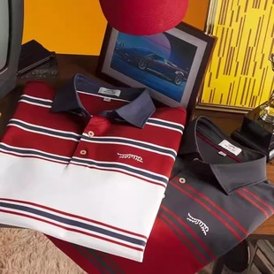 26ss复古美式sundayred老虎伍兹高尔夫运动球服男Polo衫短袖golf
