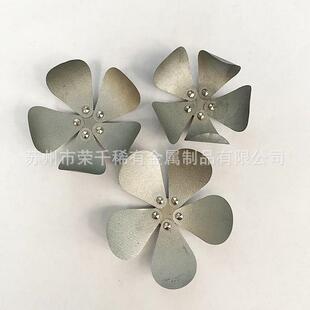 镍钛金属花记忆合金花哈气花32度展开工艺品展示金属花朵科研实验