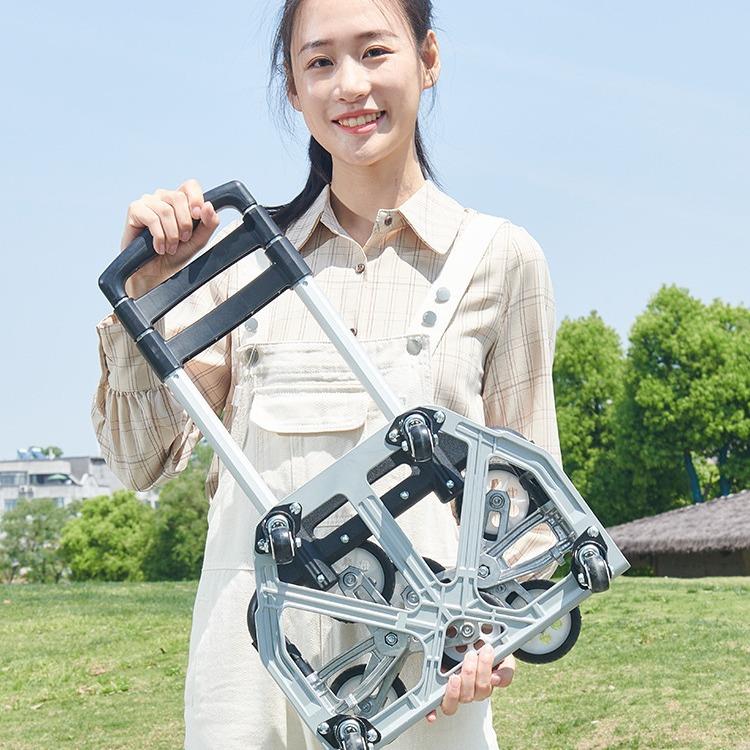 手拉车家用推车搬运拖车折叠拉杆车购物手推车买菜神器行李小拉车