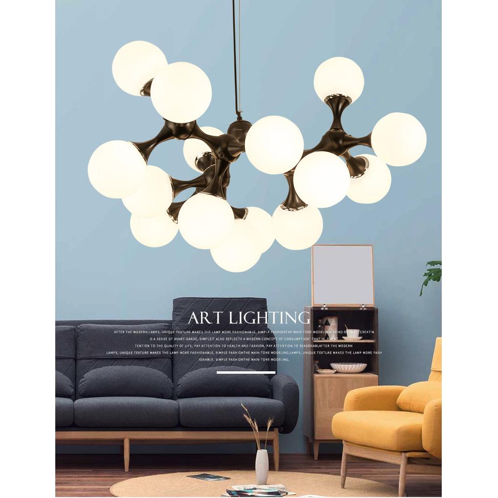 现代简约酒店客房艺术魔豆吊灯家用灯饰温馨浪漫卧室书房客厅灯