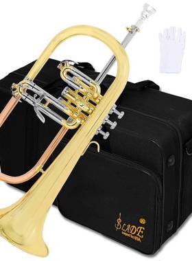 SLADE富鲁格号降B调磷铜管三立键福鲁格小号成人乐团Flugelhorn