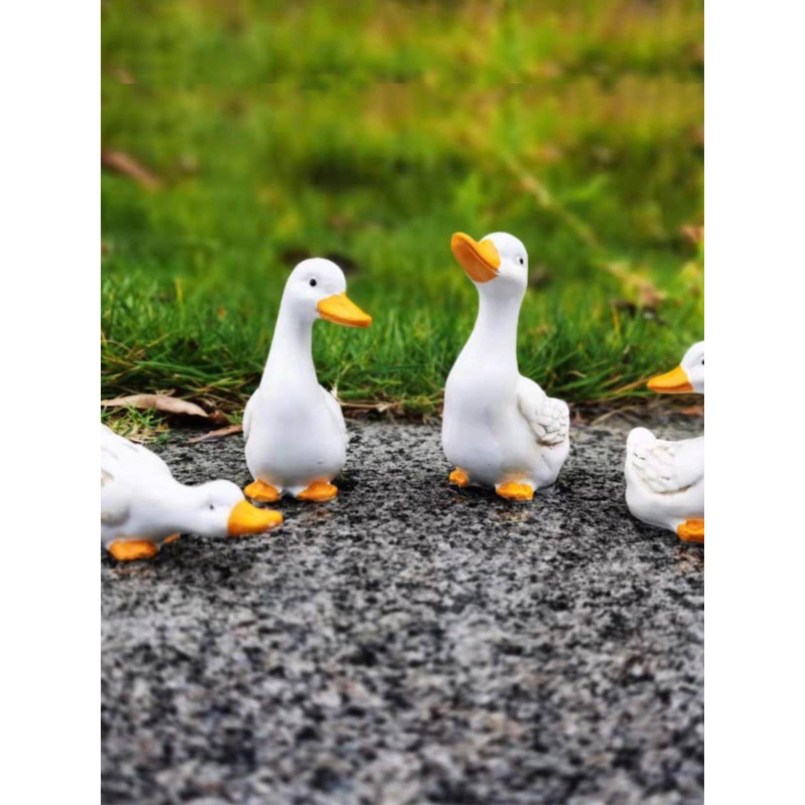 户外花园庭院水池鱼缸装饰彷真鸭子彷真动物树脂摆件池塘造景景观