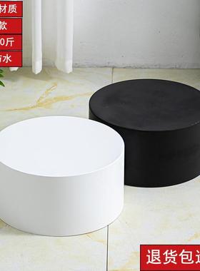 暴力熊底座增高台圆形摆件底座展台模特地台圆柱展示台直播间站台