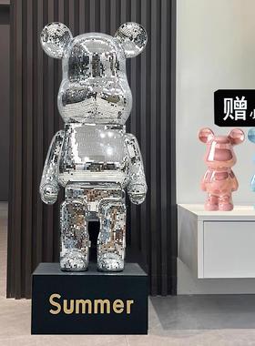 网红卡通暴力熊存钱罐现代简约电视柜轻奢大号落地创意装饰品摆件