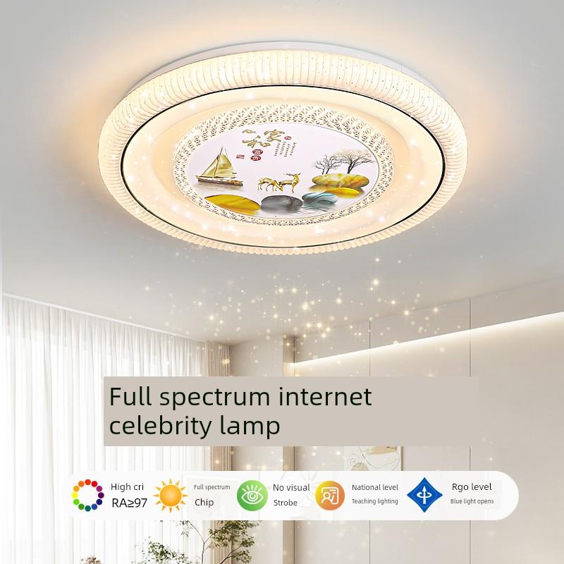 主卧室2025新款Led吸顶灯圆形流行房间灯现代简单大气