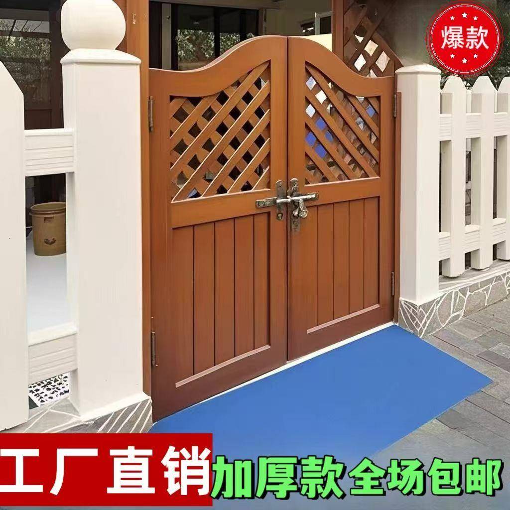 田园风防腐木门庭院木栅栏门花园门小门篱笆门半腰门户外围栏室内