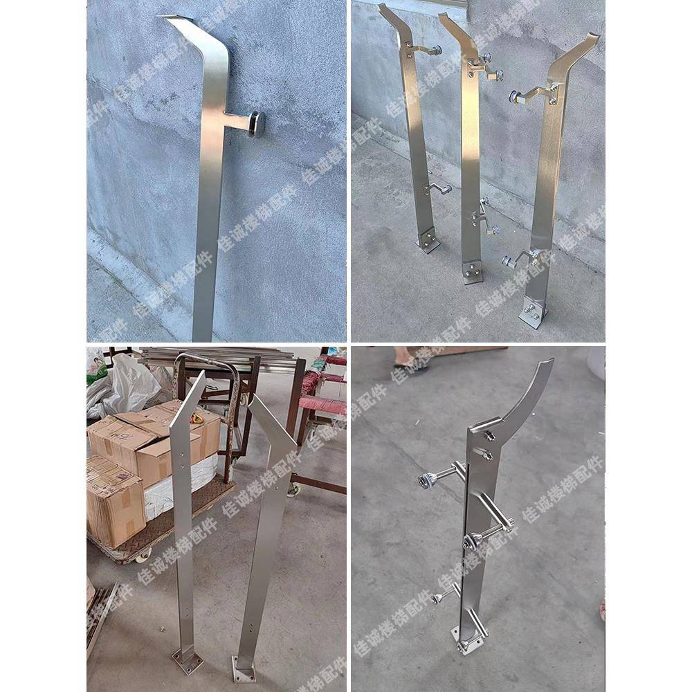 楼梯扶手护栏加厚柱栏杆户内简易现代护栏304不锈钢工程柱