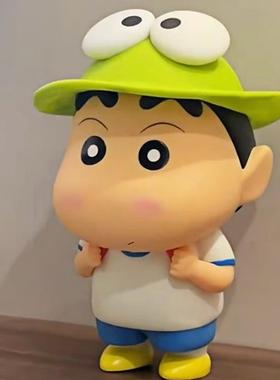 青蛙蜡笔小新手办摆件客厅家居大摆件桌面小摆件玄关电视柜装饰品