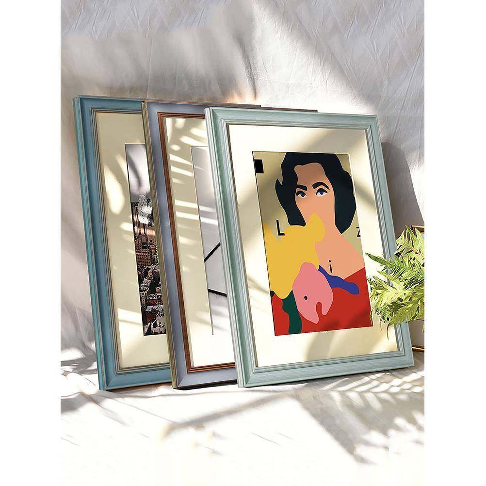 欧式做旧大相框定制30 16 18 20 24寸50cm75厘米装裱画框挂墙美式