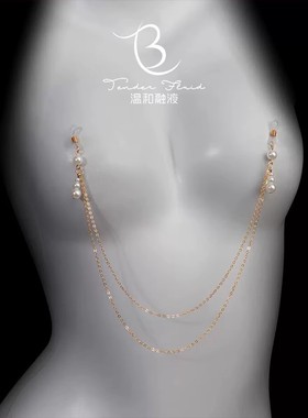 2025新款女装饰链身体链咪夹金属腰链带链条珍珠金色银色款