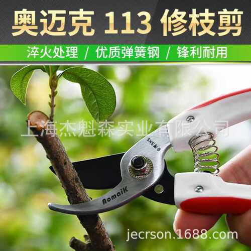 奥迈克113修枝剪园林园艺工具花枝剪修剪盆景果树枝