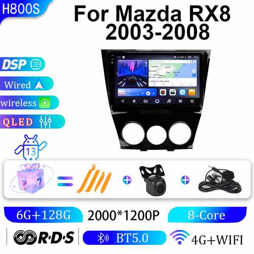 适用马自达03-08款RX8车载导航carplay安卓大屏导航仪gps智能影音