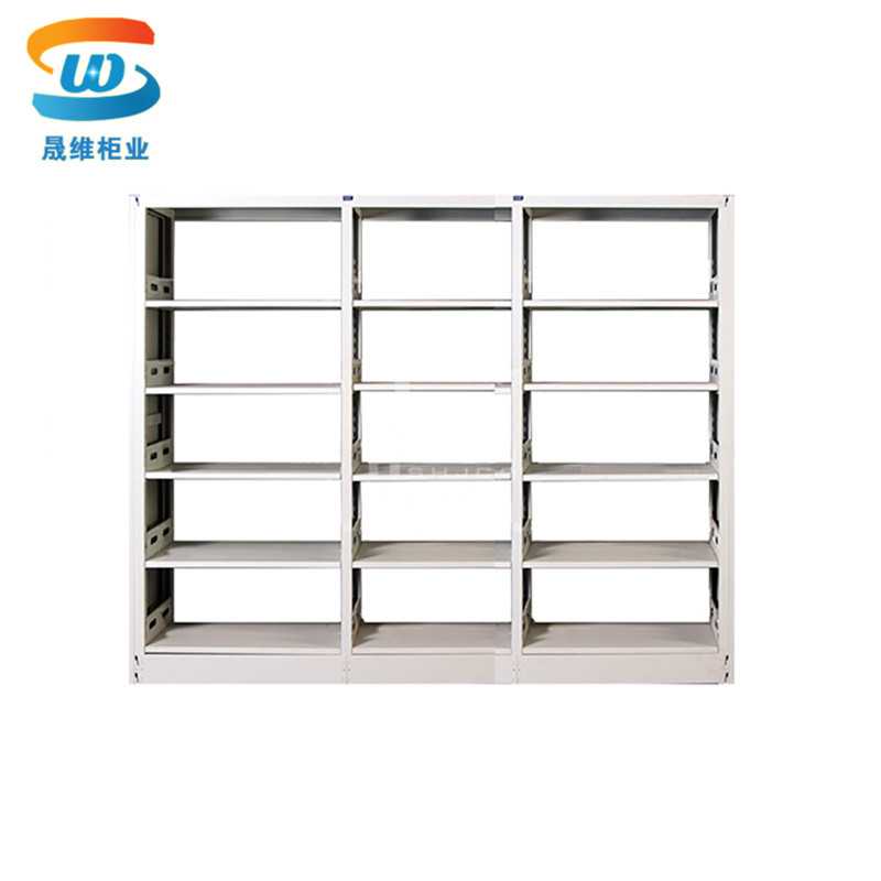 钢制书架图书馆书架阅览室档案室收纳架档案架单双面资料架置物架