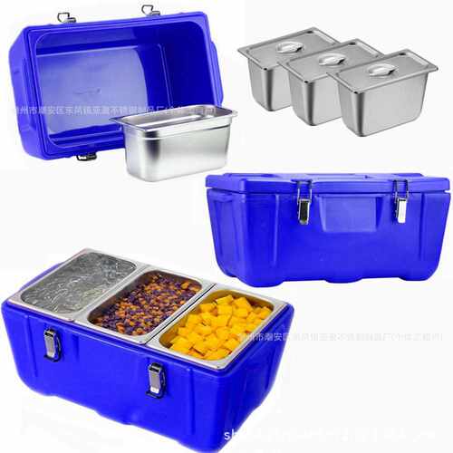可拆卸分格不锈钢保温保冷箱Compartment Food Warmer Cooler box