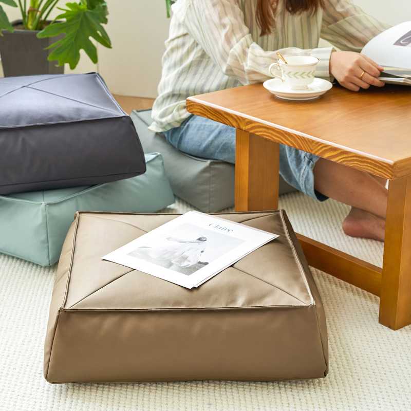 日式加厚蒲团坐垫地上榻榻米懒人垫子阳台客厅飘窗坐墩玄关换鞋凳