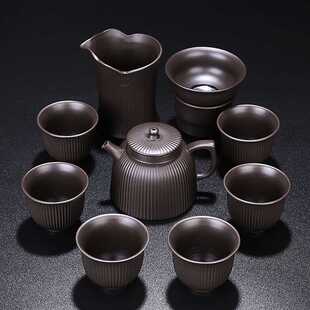 跨境紫砂茶具套装家用整套高档紫砂茶壶办公室轻奢功夫茶茶杯小套