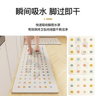 厨房地垫耐脏免洗可擦家用长条z脚垫防滑防油防水毯子吸水吸油垫
