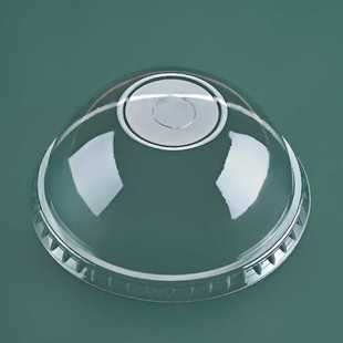90/92/93/95/98口径一次性半圆盖雪顶奶茶透明塑料杯盖拱盖